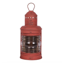 Load image into Gallery viewer, Set of 3 Nautical Fisherman's Navigation Lamps – Green & Red – UK Plug – 24cm Maritime Decor