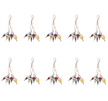 Load image into Gallery viewer, Nautical Garland with 5 Colourful Fishing Cork Floats – Set of 10 – Coastal Home Décor
