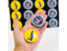 Load image into Gallery viewer, Set of 4 Bastet Egyptian Goddess Fridge Magnets – Round Art Print