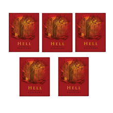 Load image into Gallery viewer, Set of 5 Hell Passport Notebooks – Ruled Devilish Travel Journals 48 Pages