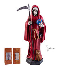 Load image into Gallery viewer, Santa Muerte Gold Resin Statue โ 40cm Mexican Folk Saint Home Decoration
