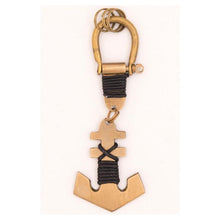 Load image into Gallery viewer, Solid Brass Anchor Key Ring – Nautical Maritime-Inspired Keychain Gift