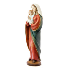 Load image into Gallery viewer, Statue of Our Mother Mary Holding Baby Jesus – 20 cm | Handpainted Resin Figurine