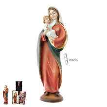 Load image into Gallery viewer, Statue of Our Mother Mary Holding Baby Jesus – 20 cm | Handpainted Resin Figurine