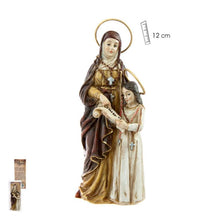 Load image into Gallery viewer, Figurine of Saint Anne with the Blessed Virgin Mary – 12 cm | Handpainted Resin Statue