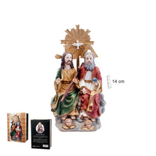 Load image into Gallery viewer, Holy Trinity Figurine – Handpainted Resin Statue – Christian Home Decoration (14cm)