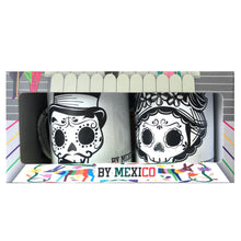 Load image into Gallery viewer, Catrina Day of the Dead Enamel Mug Set – 2 Units