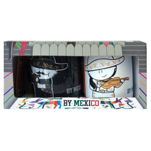 Load image into Gallery viewer, Mariachi Enamel Mug Set – 2 Mexican Peltre Coffee Mugs