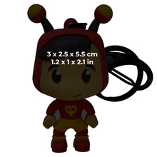 Load image into Gallery viewer, Novelty 3D Mexican El Chapulín Colorado PVC Keyring – 5.5 cm