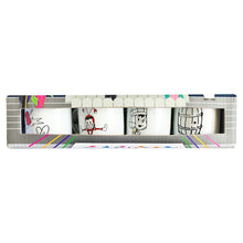 Load image into Gallery viewer, El Chavo & Chapulín Enamel Espresso 4 Mugs – Mexican Icons 75ml