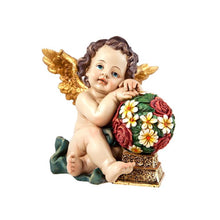 Load image into Gallery viewer, Set of 2 Guardian Angel Figurines – Handpainted Resin (14 cm)