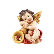 Load image into Gallery viewer, Set of 2 Guardian Angel Figurines – Handpainted Resin (14 cm)