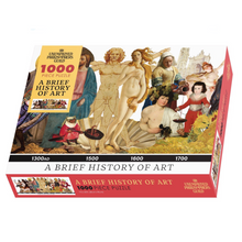 Load image into Gallery viewer, A Brief History of Art 1000 Piece Jigsaw Puzzle – Cultural Timeline 30 x 90 cm