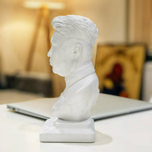 Load image into Gallery viewer, Kim Jong-un Bust | Handmade Alabaster & Plaster Sculpture | 20cm | Satirical Art Collectible