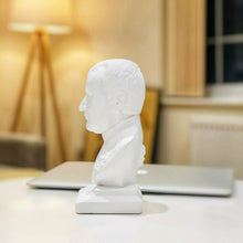 Load image into Gallery viewer, Napoleon Bonaparte Bust – 20cm White Alabaster & Plaster Sculpture | Handmade in Germany