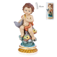 Load image into Gallery viewer, Child of the Zodiac 'Pisces' Figurine – Handpainted Resin | 15 cm