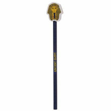 Load image into Gallery viewer, Set of 4 Egyptian Pencil & Eraser Gift Set – Bastet, Nefertiti, Scarab & Tutankhamun