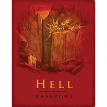 Load image into Gallery viewer, Set of 5 Hell Passport Notebooks – Ruled Devilish Travel Journals 48 Pages