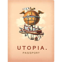Load image into Gallery viewer, Set of 5 Utopia Passport Notebooks – Ruled Ideal Society Journals 48 Pages