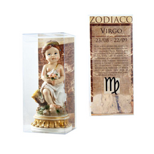 Load image into Gallery viewer, Child of the Zodiac 'Virgo' Figurine – Handpainted Resin | 15 cm
