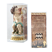Load image into Gallery viewer, Child of the Zodiac 'Aquarius' Figurine – Handpainted Resin | 15 cm
