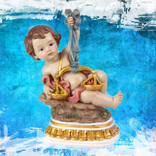 Load image into Gallery viewer, Child of the Zodiac 'Libra' Figurine – Handpainted Resin | 15 cm
