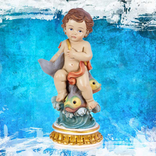 Load image into Gallery viewer, Child of the Zodiac 'Pisces' Figurine – Handpainted Resin | 15 cm