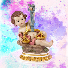 Load image into Gallery viewer, Child of the Zodiac 'Libra' Figurine – Handpainted Resin | 15 cm