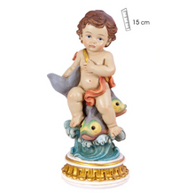 Load image into Gallery viewer, Child of the Zodiac 'Pisces' Figurine – Handpainted Resin | 15 cm