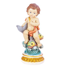 Load image into Gallery viewer, Child of the Zodiac 'Pisces' Figurine – Handpainted Resin | 15 cm