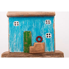 Load image into Gallery viewer, Driftwood Coat Hook with Seaside House – Rustic Nautical Wall Hook 22 cm