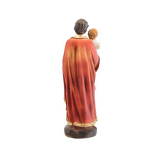 Load image into Gallery viewer, Saint Joseph with Baby Jesus Figurine – 20cm Resin Statue – Handpainted Religious Home Decor