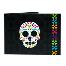 Load image into Gallery viewer, Mexican Skull (Catrin) Paper Wallet – Day of the Dead Design | Imported from Mexico
