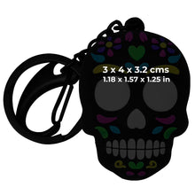 Load image into Gallery viewer, Novelty 3D Mexican Skull PVC Keyring – Catrin 4 cm