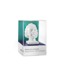 Load image into Gallery viewer, Einstein Portrait Bottle Cork – Porcelain & Cork Wine Stopper