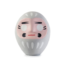 Load image into Gallery viewer, Traditional Japanese Grey Daruma Lucky Charm – Handmade Paper-Mâché Figurine 10 cm