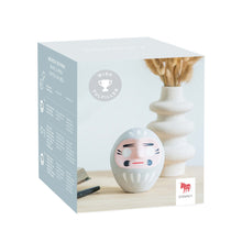 Load image into Gallery viewer, Traditional Japanese Grey Daruma Lucky Charm – Handmade Paper-Mâché Figurine 10 cm