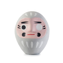Load image into Gallery viewer, Traditional Japanese Grey Daruma Lucky Charm – Handmade Paper-Mâché Figurine 10 cm