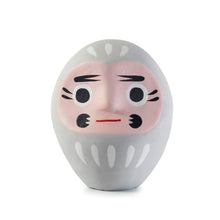 Load image into Gallery viewer, Traditional Japanese Grey Daruma Lucky Charm – Handmade Paper-Mâché Figurine 10 cm