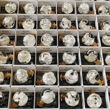 Load image into Gallery viewer, Set of 3 Blown Glass Bottles – 22K Gold, 999 Silver, Copper Laminated Samples