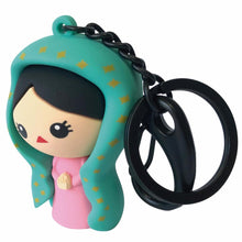 Load image into Gallery viewer, 3D Our Lady of Guadalupe PVC Keyring – Imported from Mexico