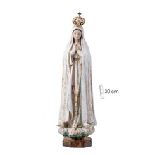 Load image into Gallery viewer, Statue of Our Lady of Fatima – 30 cm (Wooden Look)