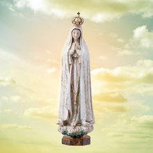 Load image into Gallery viewer, Statue of Our Lady of Fatima – 30 cm (Wooden Look)