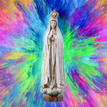 Load image into Gallery viewer, Statue of Our Lady of Fatima – 30 cm (Wooden Look)