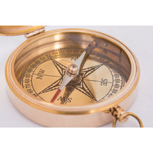 Load image into Gallery viewer, Brass Compass with Wooden Box – 8cm Vintage Nautical Gift