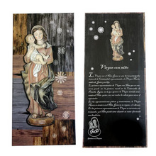 Load image into Gallery viewer, Virgin Mary with Baby Jesus Statue – Gold Colour | Handpainted Resin | 20 cm