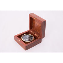 Load image into Gallery viewer, Brass Compass with Polished Presentation Wooden Box – Nautical Gift Idea