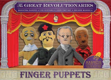 Load image into Gallery viewer, Revolutionaries Finger Puppet & Magnet Set – Mandela, Gandhi, Che, Trotsky | 4-Piece Set