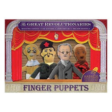 Load image into Gallery viewer, Revolutionaries Finger Puppet & Magnet Set – Mandela, Gandhi, Che, Trotsky | 4-Piece Set
