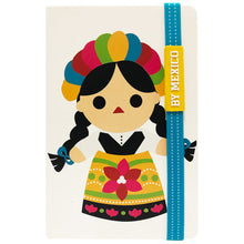 Load image into Gallery viewer, Mexican María Doll Notebook – Imported from Mexico – 21 x 14 cm